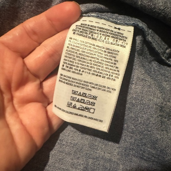 Vans Patchwork Blue and White Blouse - Picture 10 of 11